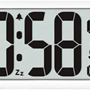 Jumbo Digital Wall Clock Multi-Function White