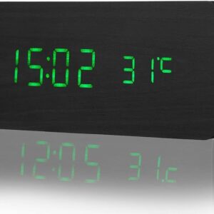 Digital Alarm Clock with Temperature Calendar