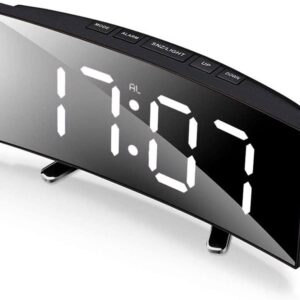 USB Charging Digital Silent Alarm Clock Large Screen