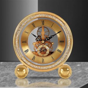 Brass Quartz Retro Alarm Clock